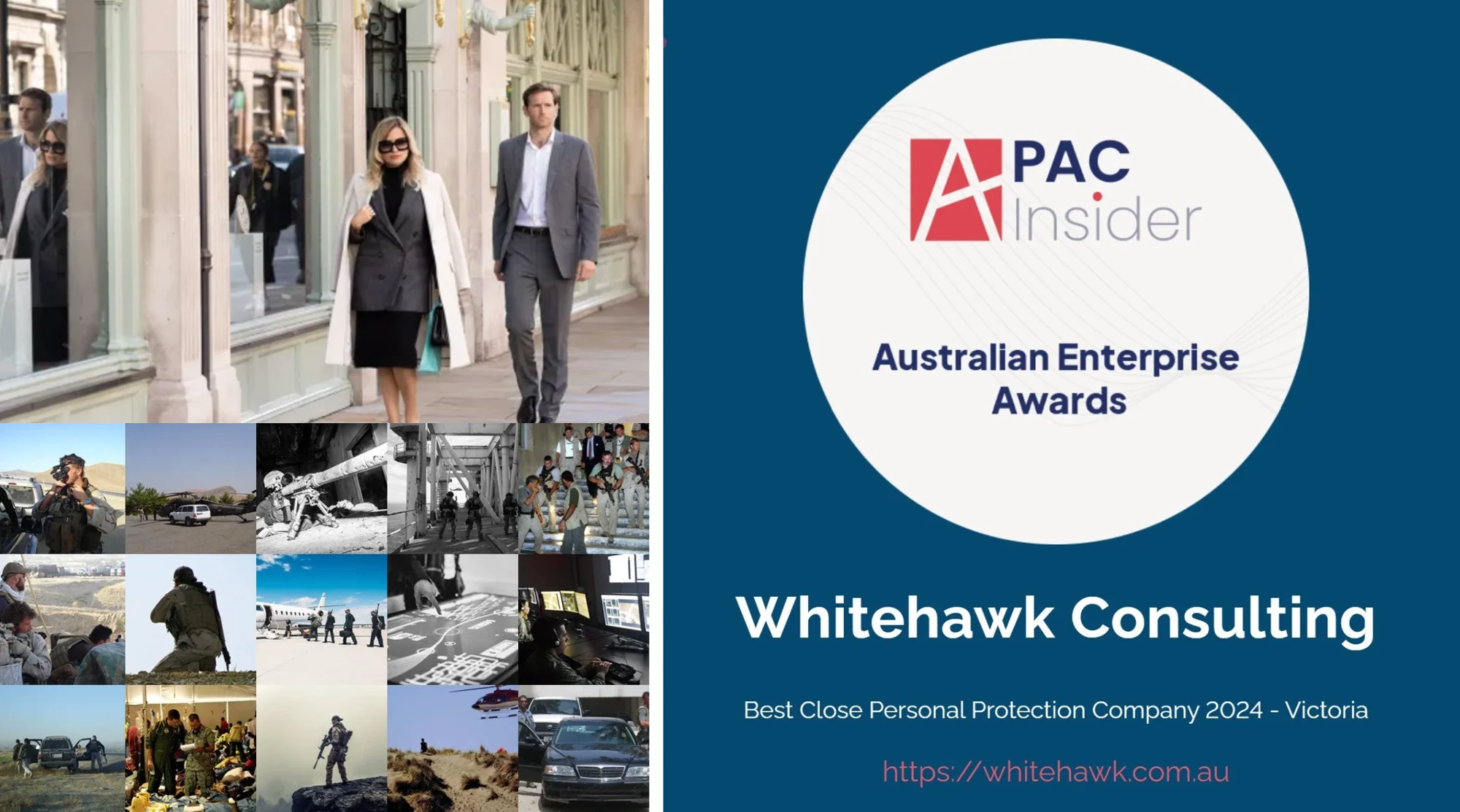 APAC Insider — Australian Enterprise Awards — Whitehawk Consulting, Best Close Personal Protection Company 2024 — Victoria